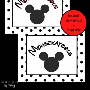 DOWNLOAD INSTANTÂNEO / 8x10 / 2 sinais de mouse ‘Mousekatools’