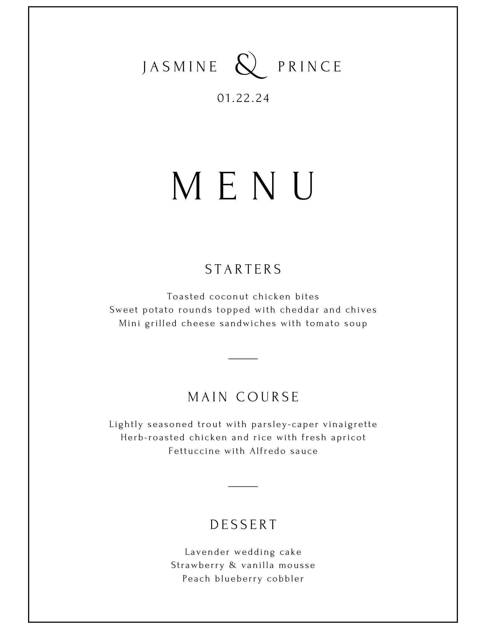 Free Printable And Customizable Fancy Menu Templates Canva 56 OFF