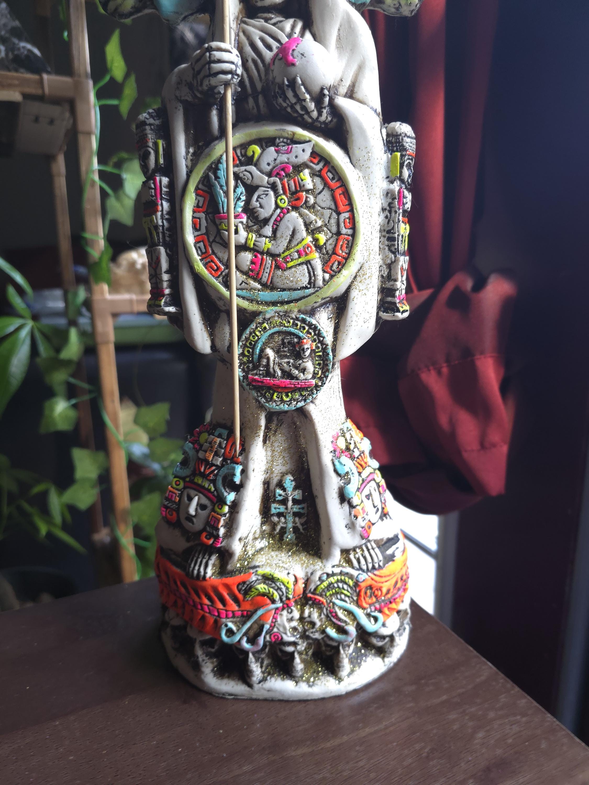 Santa Muerte Statue Azteca 16” Tall All 3 Different Colors and Styles ...