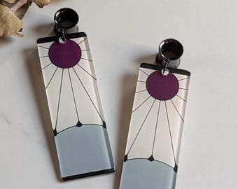 Demon Slayer Cosplay Tanjiro Inspired dangle gauges dangle plugs
