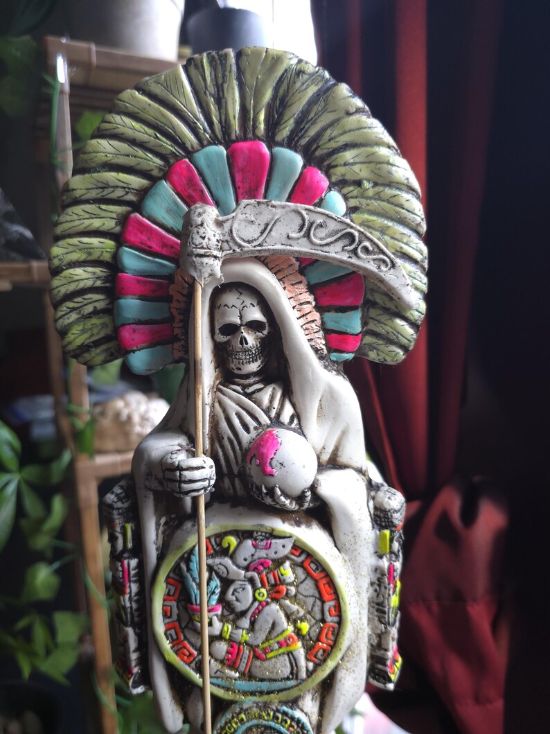 Santa Muerte Statue Azteca 16” Tall All 3 Different Colors and Styles ...