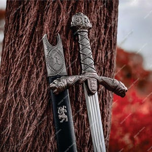 Handmade Sword of King Richard Lionheart – Historical Stainless Steel Replica | Gift for Him or Her | Groomsmen gift Husband gift, Cosplay
