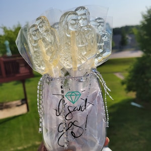 Wedding Lollipops Party favors Peach Mango flavored
