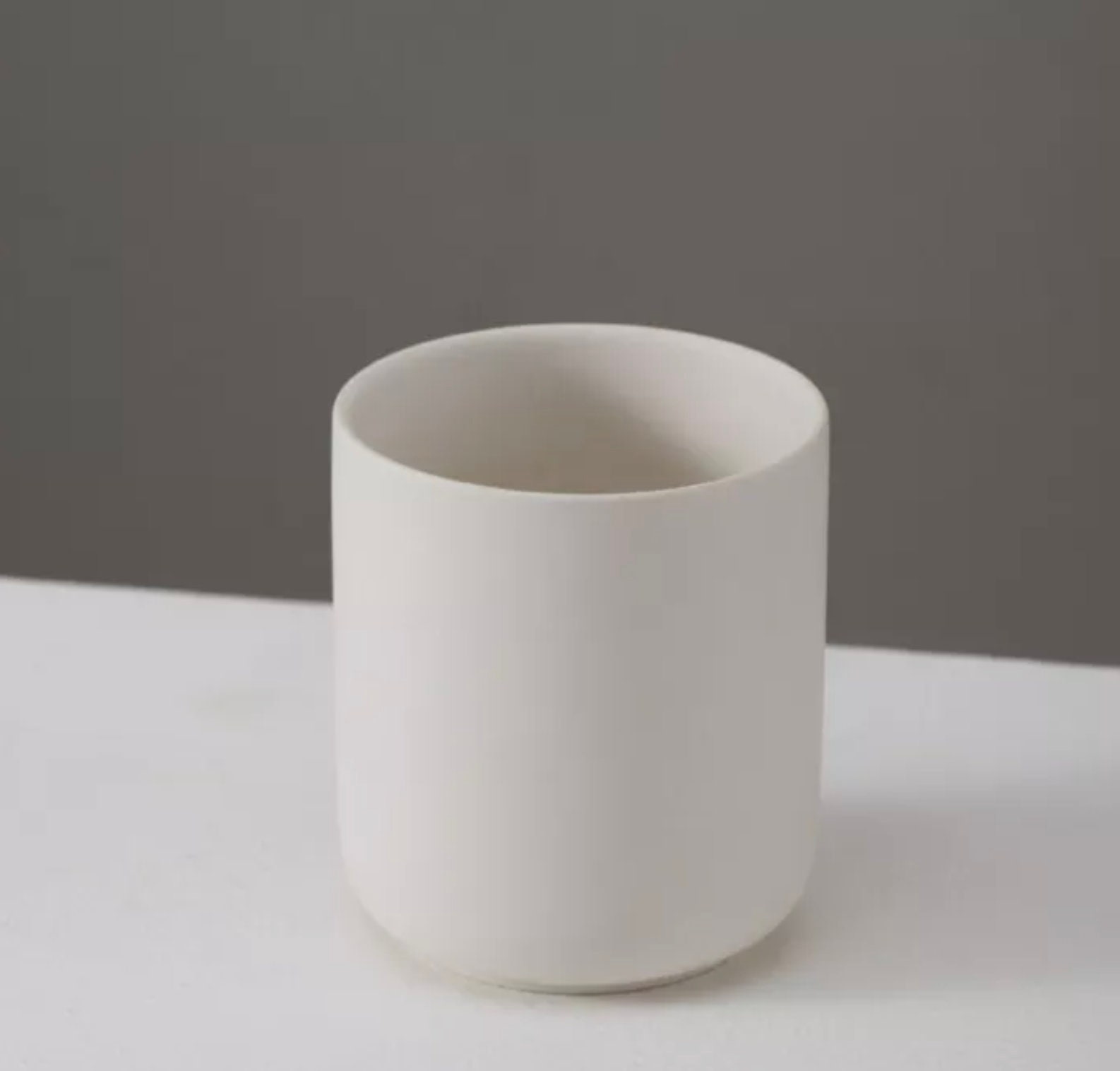 Empty Matte White Cylinder Ceramic Candle Jar 7 Oz 13 Oz. Empty Container  for Candle Making Candle Vessel Ceramic Vessel 