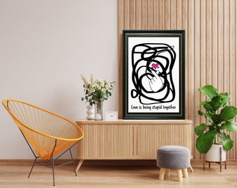 Love Print Printable Wall Art, Love Quote Print, Romantic Decor, Love Wall Art, Instant Download, Digital Download