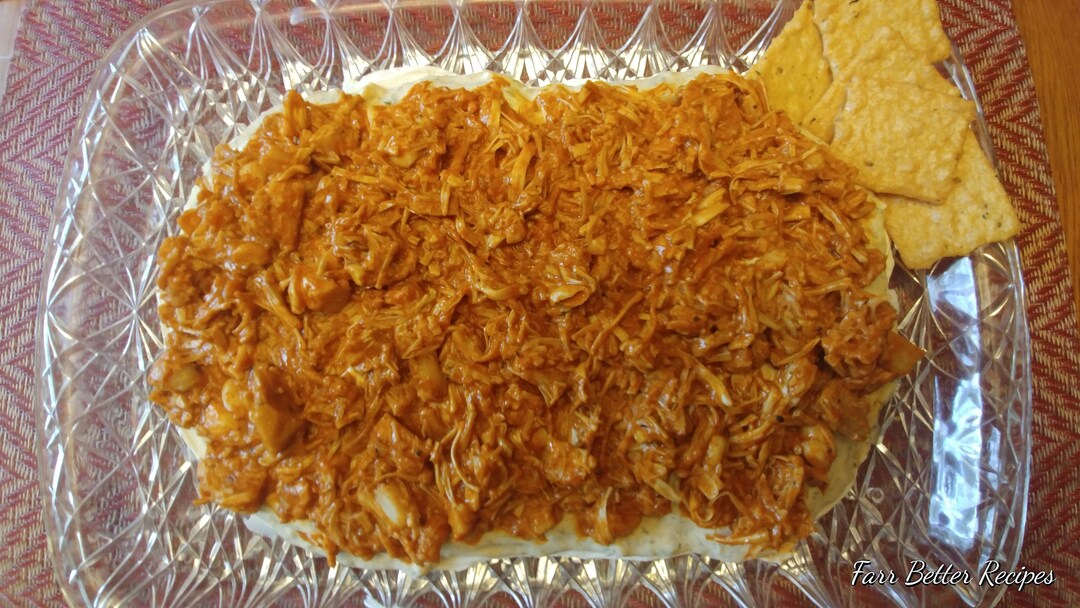 FBR Buffalo Cream Cheese Ranch Dip Recipe, Vegan, Appitizer, Dip