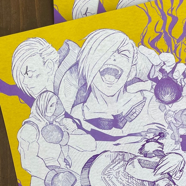 Ed, Akuma, Cammy, Marisa Street Fighter 6 art print (fgc poster)