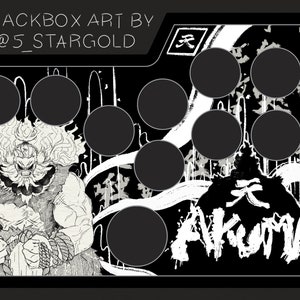 Snackbox Micro Street Fighter & Guild Gear Custom Art. (Dies ist ein physisch gedruckter Artikel)
