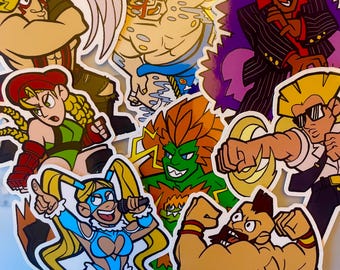 ストリートファイターステッカー（防水・耐候・耐日光）