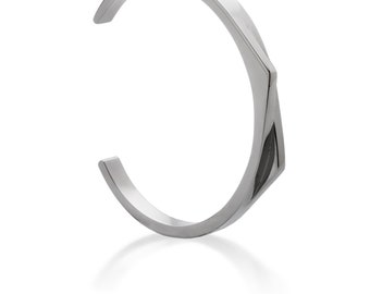 Twin Peaks Stainless Steel Bracelet Silver Bangle Unisex Adjustable Cuff Gift