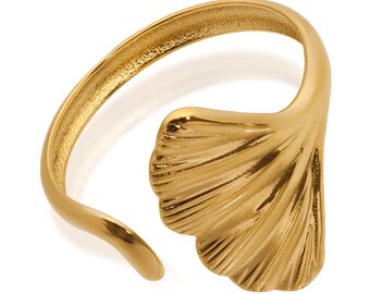 Anillo en forma de concha marina / Anillo de cola de sirena