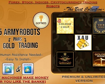 5 Gold Army Forex Robots | Forex Trading Robots | Passive Income | Forex Ea | Forex | Trading | Automated Robots | Trading Robots | Ea