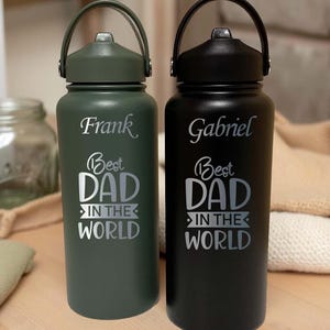 Best Dad 32oz Water Bottle – Stainless Steel, Design #73