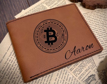 Bitcoin Leather Wallet