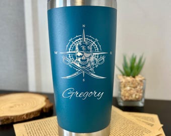 Pirat 20 Unzen Gravurbecher - Design # 21