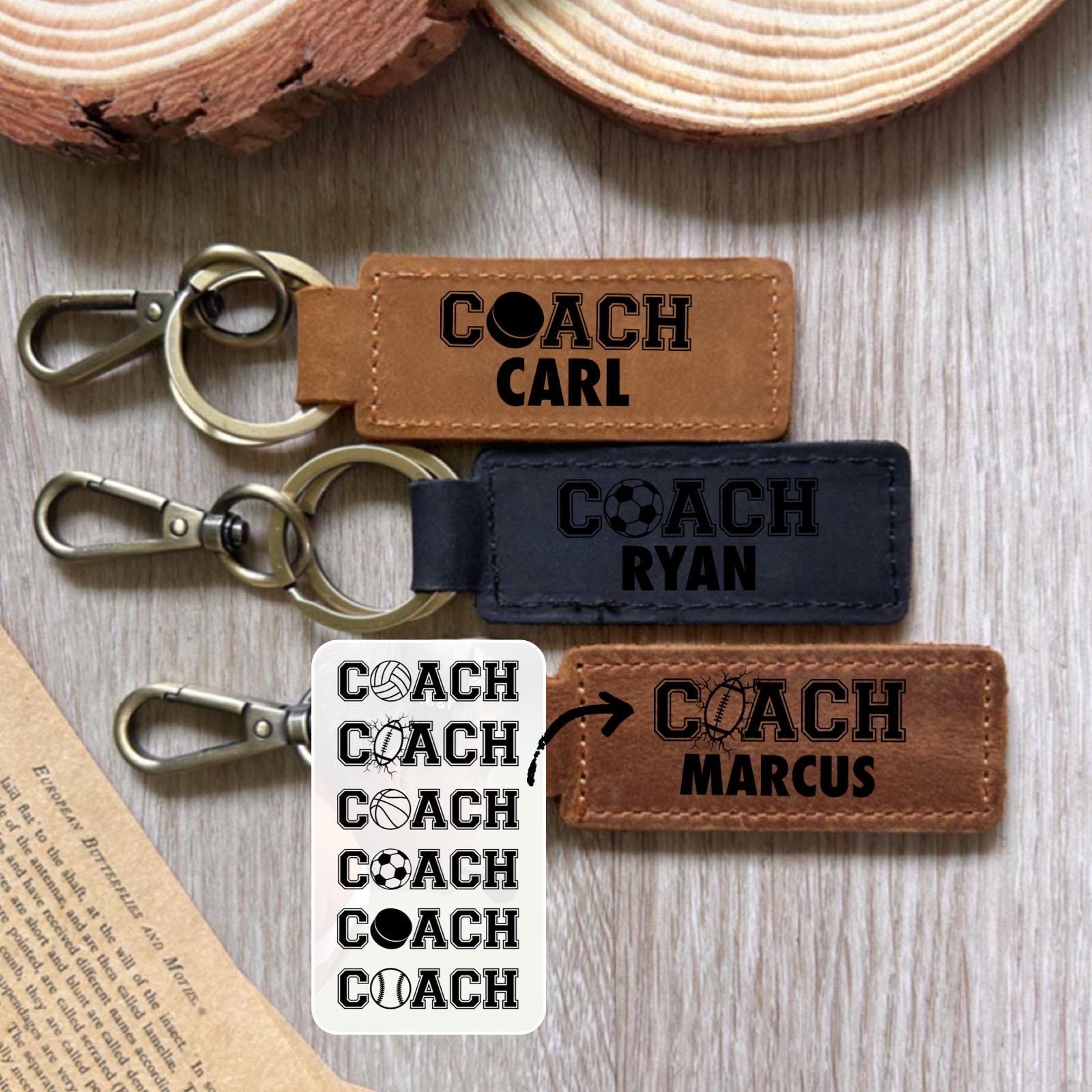 Coach Leather Keychain - Etsy