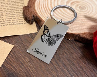 Portachiavi Motivazionale Farfalla – Regalo Ispirazionale Per Donne – “Sometimes You Forget You Are Awesome”