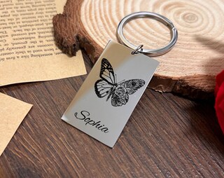 Portachiavi Motivazionale Farfalla – Regalo Ispirazionale Per Donne – “Sometimes You Forget You Are Awesome”