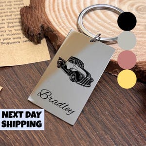 Truck Keychain Stainless Steel