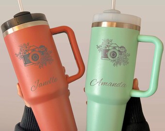 Photographer 40oz Gravurbecher - Edelstahl, Design #69