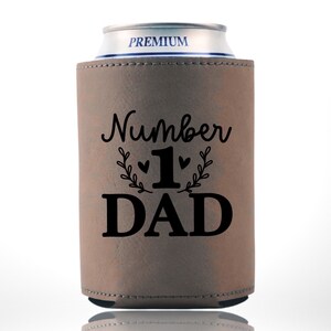 Porte-canette pour père 71 Porte-bière cadeau pour papa Dad's Saying refroidisseur de bière personnalisé porte-gobelet pour la fête des pères Porte-boissons Pops Beige