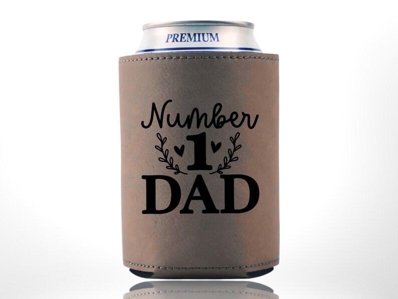 Father Can Holder 71 Dad Gift Beer Holder Dad's Saying Custom Beer Cooler Father's Day Drink Holder Pops Drink Holder Beige