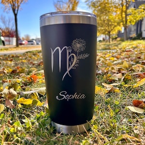 Zodiac 20oz Engraved Tumbler