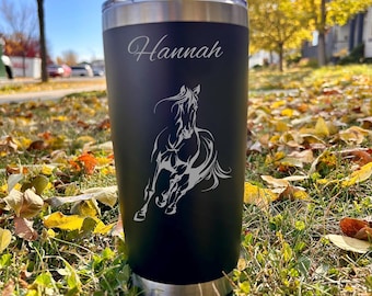 Horse 20oz Engraved Tumbler