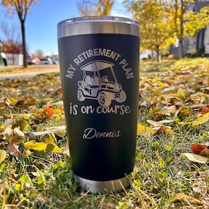 Golf 20oz Engraved Tumbler – Stainless Steel, Saying #34