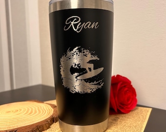 Vaso grabado Surf de 20 oz