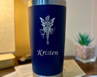 Vaso grabado Nocturne Fairy de 20 oz – Diseño n.° 90