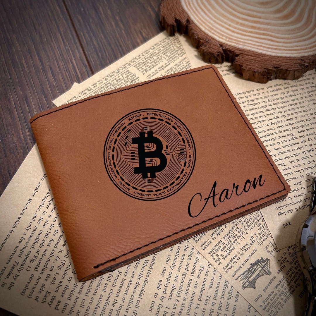 Bitcoin Leather Wallet - Etsy