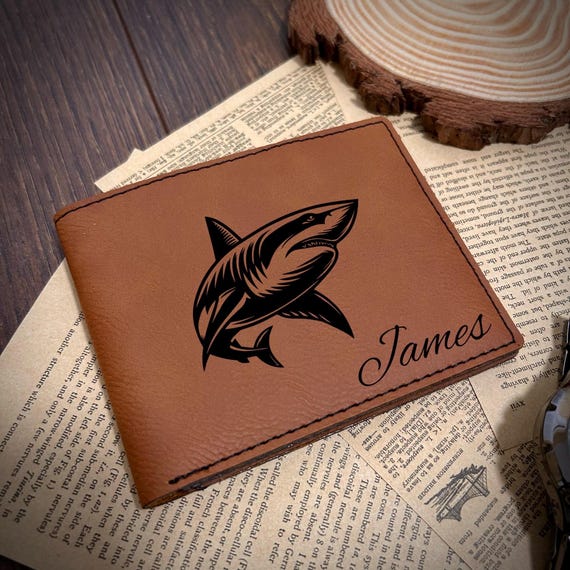 Shark Leather Wallet - Etsy