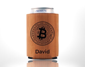 Bitcoin Drink Holder | Bitcoin Lover Gift Can Hodlers | Digital Currency Custom Beer Cooler | Custom Bitcoin Drink Holder | Bitcoin Holder