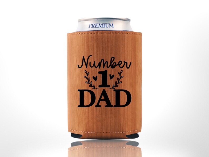 Father Can Holder 71 Dad Gift Beer Holder Dad's Saying Custom Beer Cooler Father's Day Drink Holder Pops Drink Holder Caramel