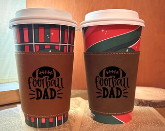 Dad Cup Sleeve #72 | Father Engraved Gift Cup Cover | Daddy Coffee Protector | Father's Favorite Custom Cup Cover | Father Coffee Sleeve