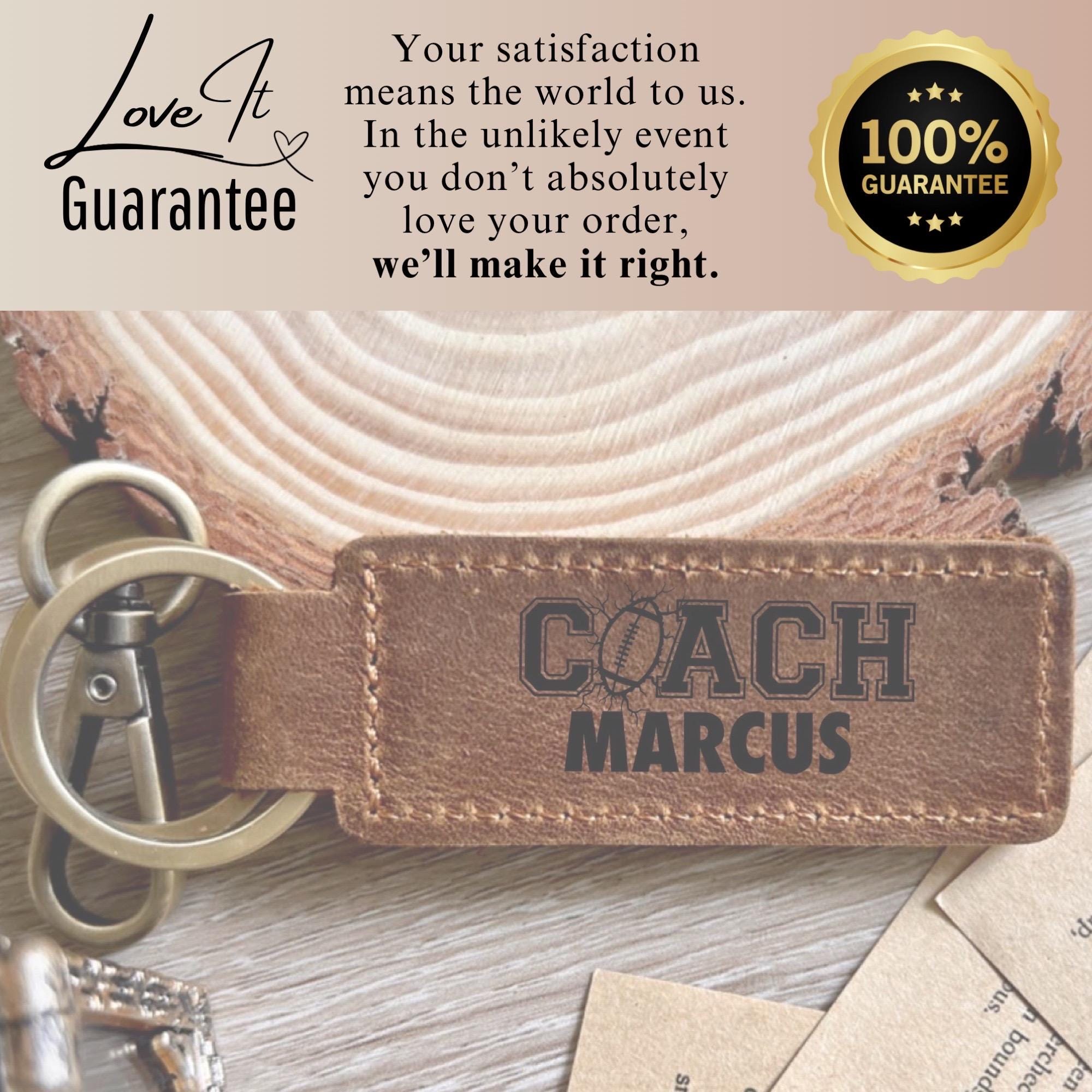 Coach Leather Keychain - Etsy