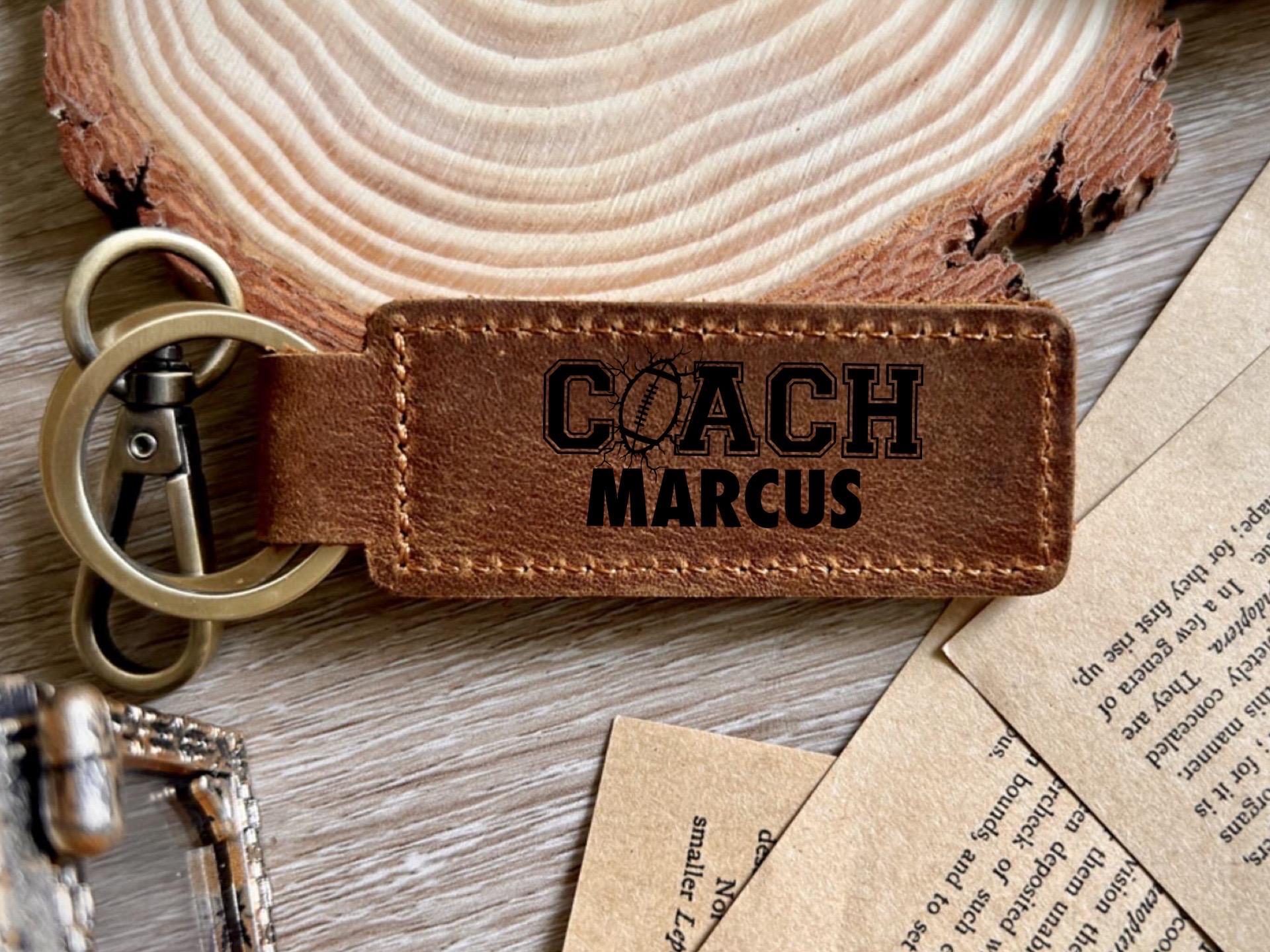 Coach Leather Keychain - Etsy