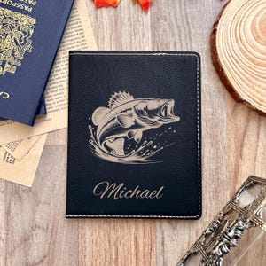 Gold Bass Passport Cover