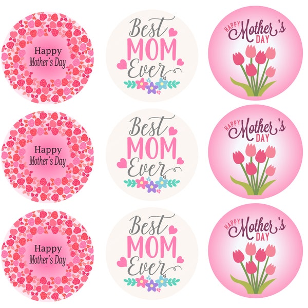 Happy Mother's Day Edible Image Toppers