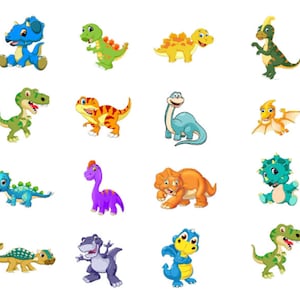 Cute Baby Dinosaurs Edible Image Toppers