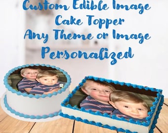 Custom Edible Image Cake Topper.