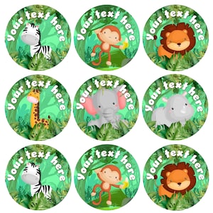 Jungle Animals Edible Image Toppers
