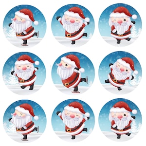 Merry Christmas Santa Claus Edible Image toppers