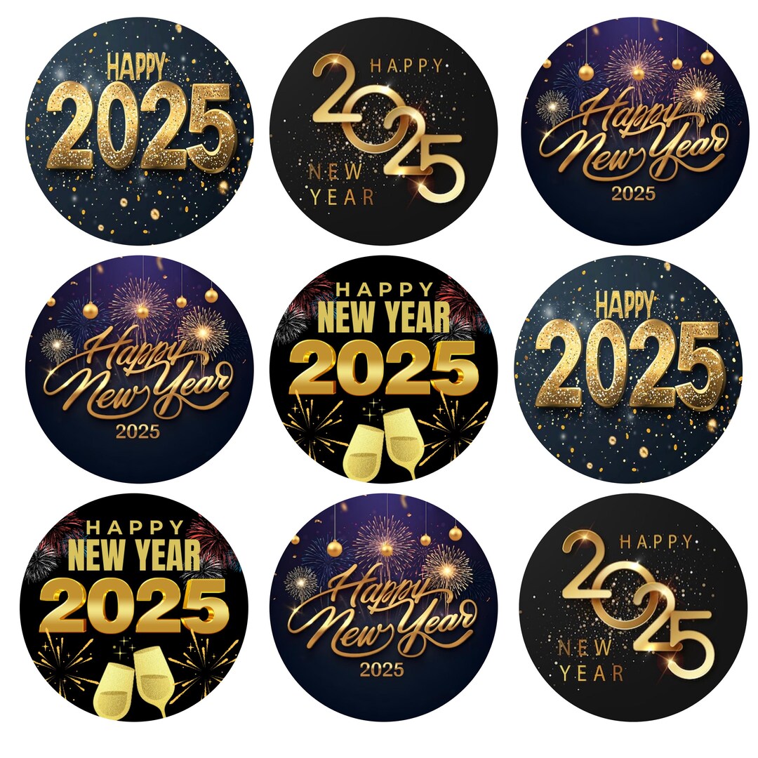 Happy New Year 2025 Edible Image Toppers Etsy Il 1080xN.6516551300 N3x9