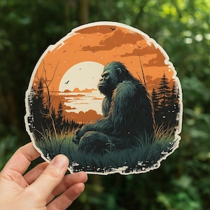 Bigfoot Sticker Pack 4x4 Inch – Choose 5, 10, 15 or 20 Vinyl Decals – Waterproof Car Window, Laptop, Bumper Sasquatch Stickers