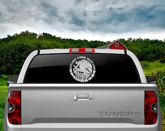 Coat of Arms of Mexico Decal Sticker Mexican Eagle Car Auto Choose your Size