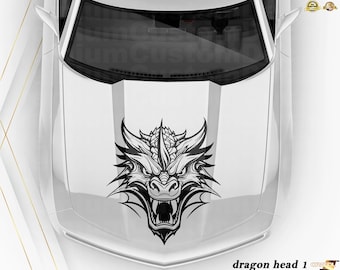 Unleash the Dragon: Elevate Your Ride with Premium Dragon Head Decals– Roar in Style on the Road