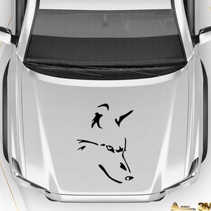 Wolf Head Decal for Car Windows, Trucks & SUVs – Minimalist Tribal Wolf Sticker, Animal Vinyl Graphic for Auto Decoration