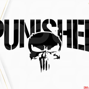 Punisher Decal Skull Sticker | Punisher Decal for Cars and Trucks | Choose your Size